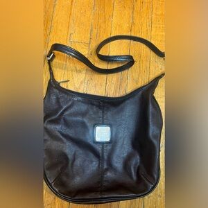 HCL Chocolate Leather Shoulder Bag